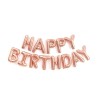 Birthday balloon set, pink gold