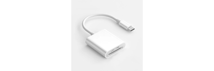 Adaptateur de lecteur de carte mémoire SD TF USB Type C