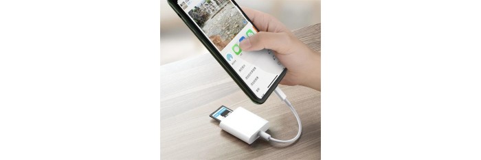 SD TF USB Type C memory card reader adapter