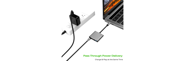 USB C compatible docking station, 3-in-1 HUB, Type C 3.0 to HDMI