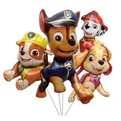 Paw Patrol, 4 pièces, ballon en aluminium