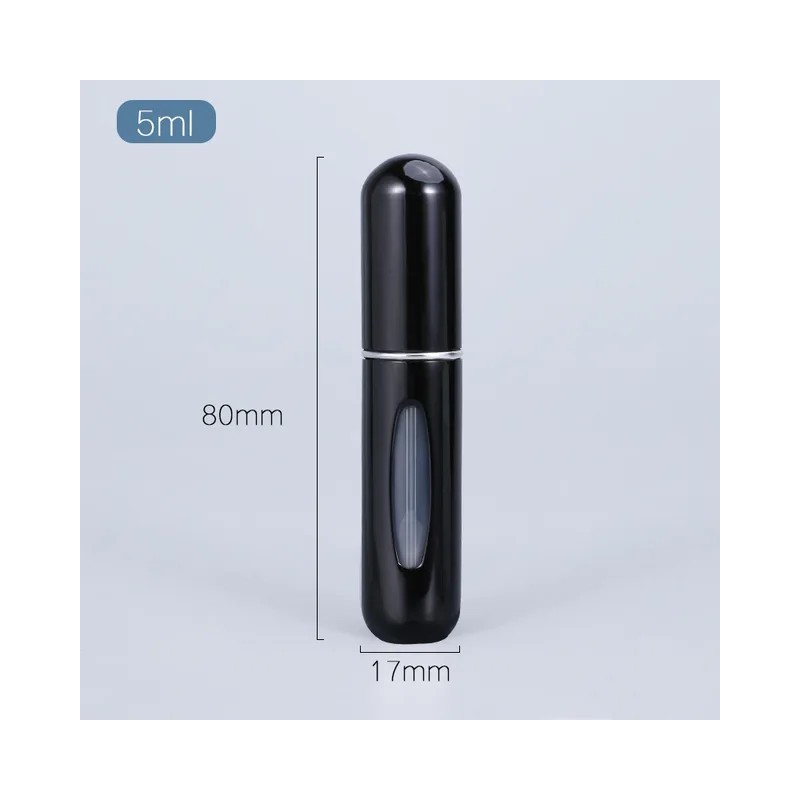 Vaporisateur rechargeable pour parfum couleur noir