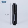 Vaporisateur rechargeable pour parfum couleur noir