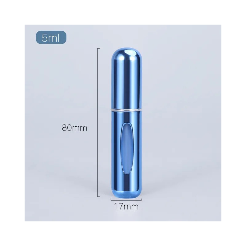 Vaporisateur rechargeable pour parfum couleur bleu