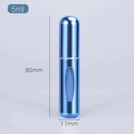 Vaporisateur rechargeable pour parfum couleur bleu