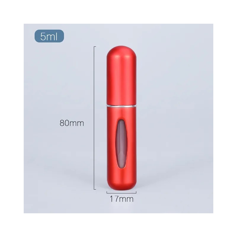 Vaporisateur rechargeable pour parfum couleur rouge