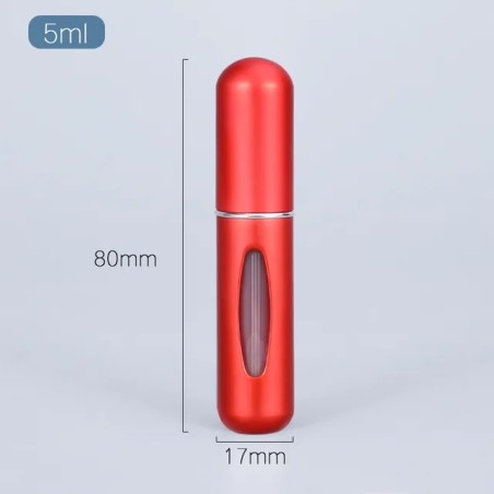 Vaporisateur rechargeable pour parfum couleur rouge