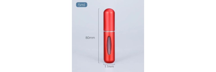 Vaporisateur rechargeable pour parfum couleur rouge