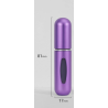 Vaporisateur rechargeable pour parfum couleur violet pastel