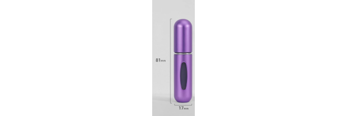 Vaporisateur rechargeable pour parfum couleur violet pastel