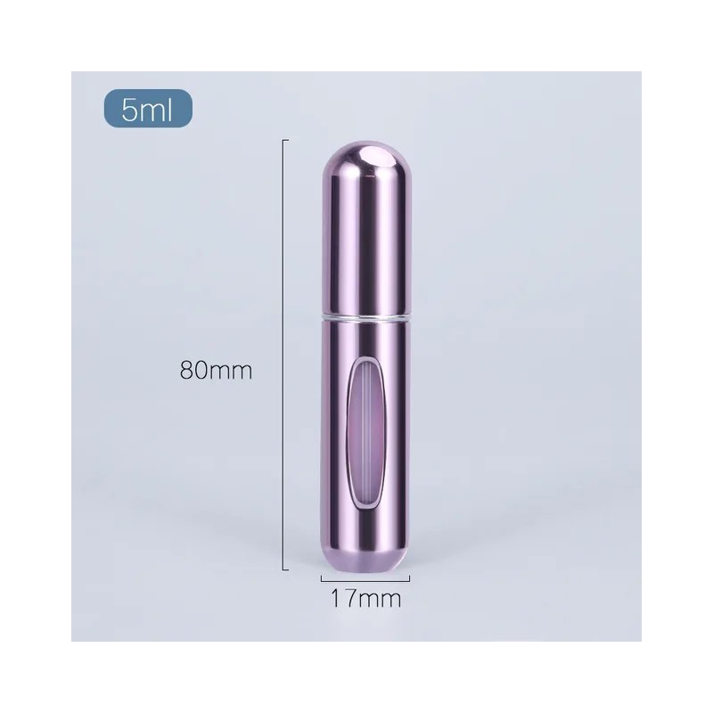 Vaporisateur rechargeable pour parfum couleur violet métalique