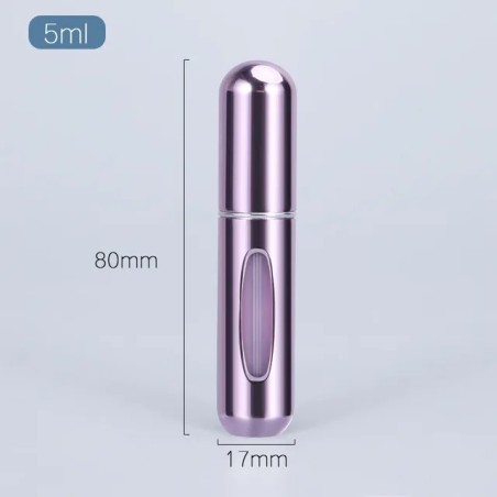 Vaporisateur rechargeable pour parfum couleur violet métalique