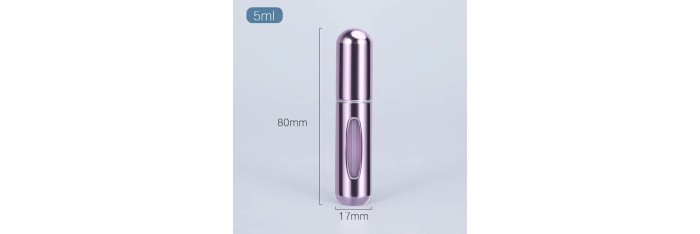 Vaporisateur rechargeable pour parfum couleur violet métalique