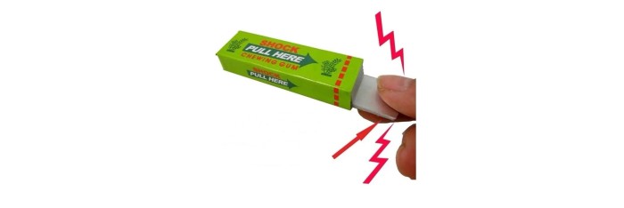 Choc électrique blague Chewing Gum