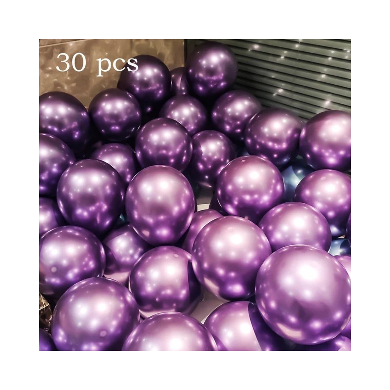 Ballons violets, 30 pièces, 25cm