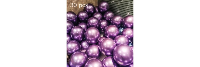 Ballons violets, 30 pièces, 25cm