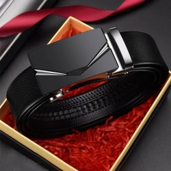 Ceinture 120cm en cuir véritable pour homme