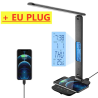 Wireless LED charger, desk lamp, temperature, alarm clock