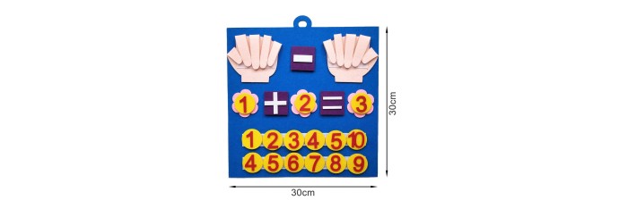 Giocattolo da dito in feltro Montessori per bambini