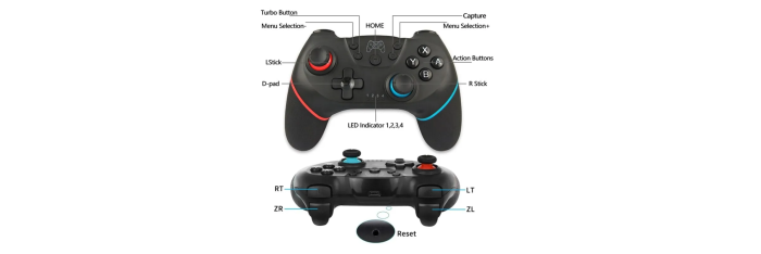 BROODIO Switch Controller, controller wireless per Nintendo Switch