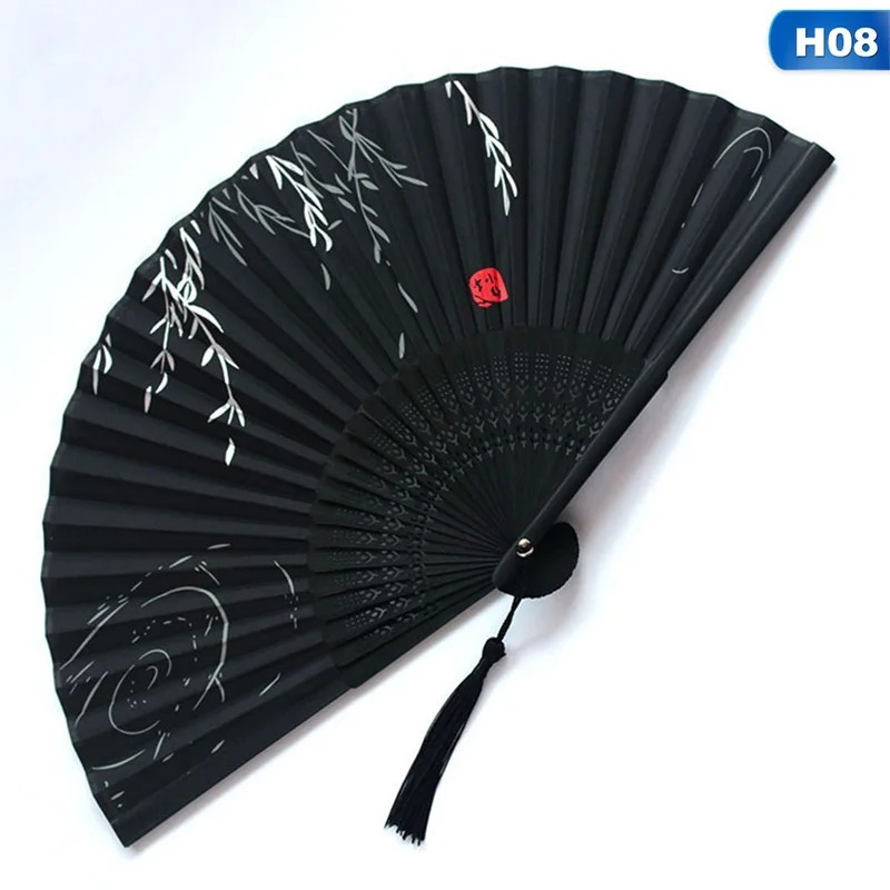 Flower performance dance fan