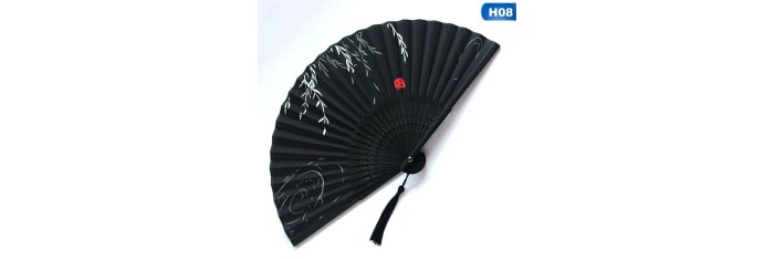 Flower performance dance fan