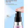 Flacone spray da viaggio ricaricabile da 8 ml, rosa metallizzato