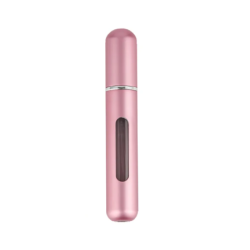 Flacon vaporisateur rechargeable de voyage portable de 8 ml rose métal