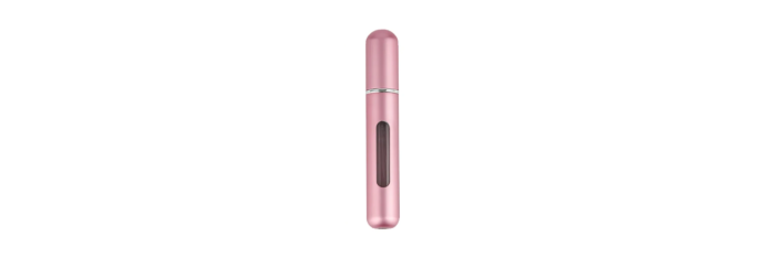 Flacone spray da viaggio ricaricabile da 8 ml, rosa metallizzato